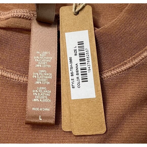 SKIMS Summer Mesh T-Shirt Bodysuit Sienna Large - Picture 10 of 13